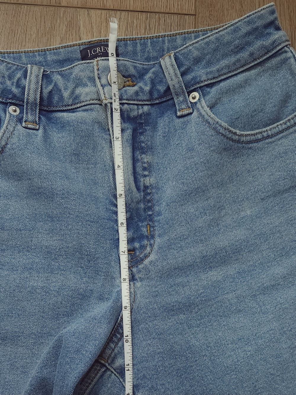 J. Crew Women's High-Rise Light Wash Blue Jeans - Picture 5 of 8